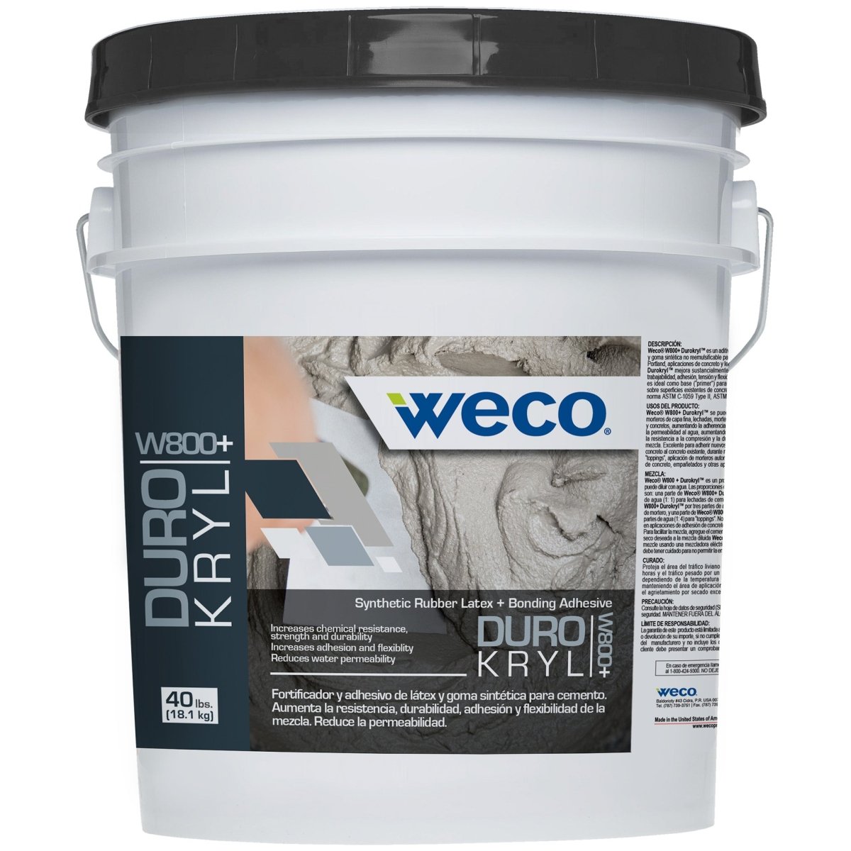 W800+ Durokryl Latex & Bonding Agent - Weco Solutions