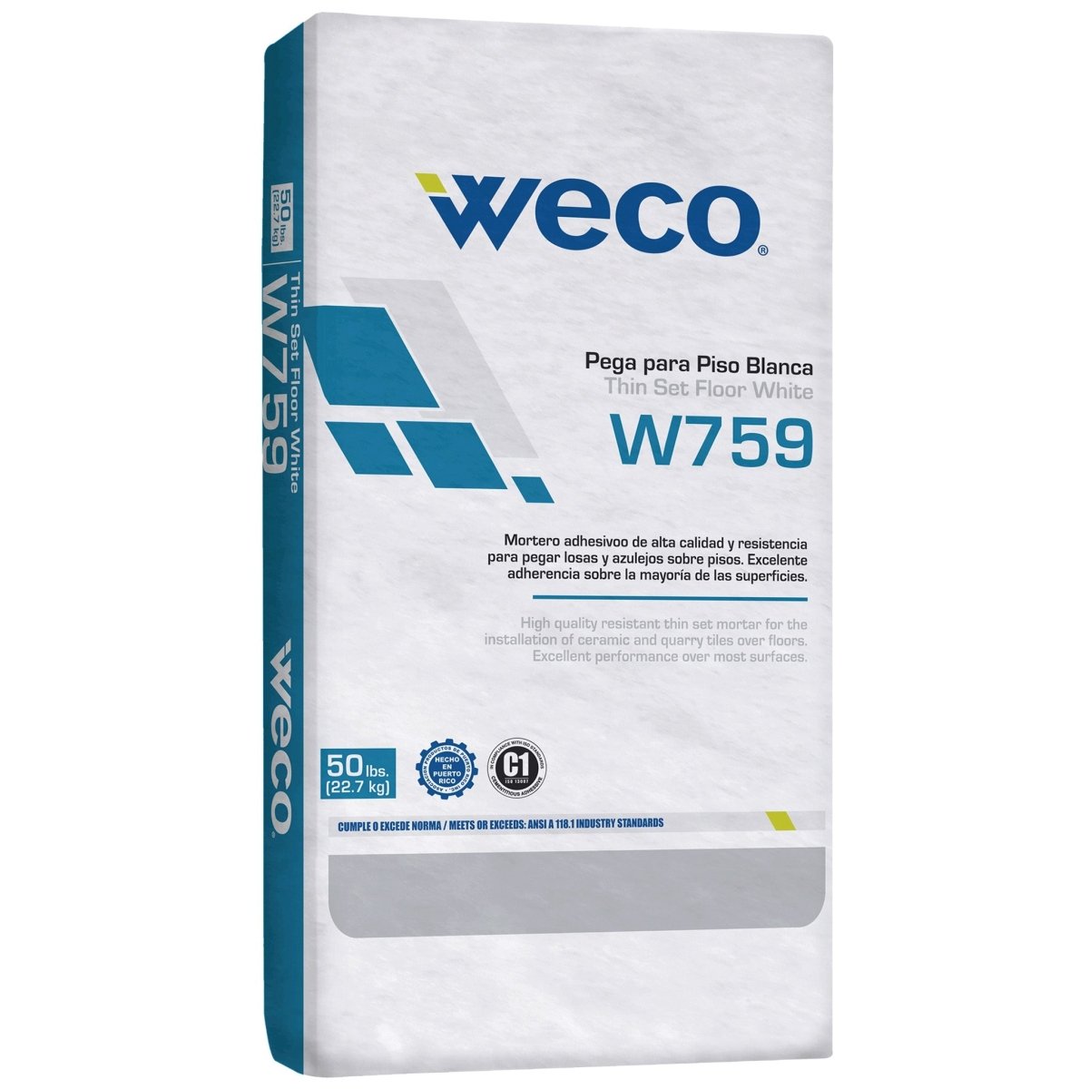 W - 759 Floor Thinset White - Weco Solutions