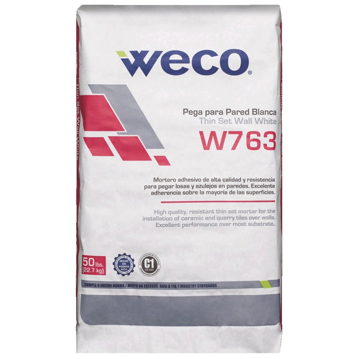 W - 763 Wall Thinset White - Weco Solutions